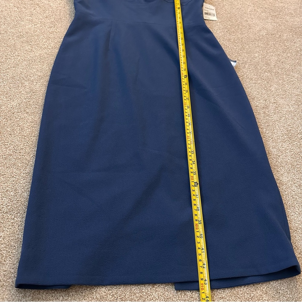 NWT Dress The Population Eve Twist Front Sweetheart Sheath Dress Size Large - Picture 4 of 8